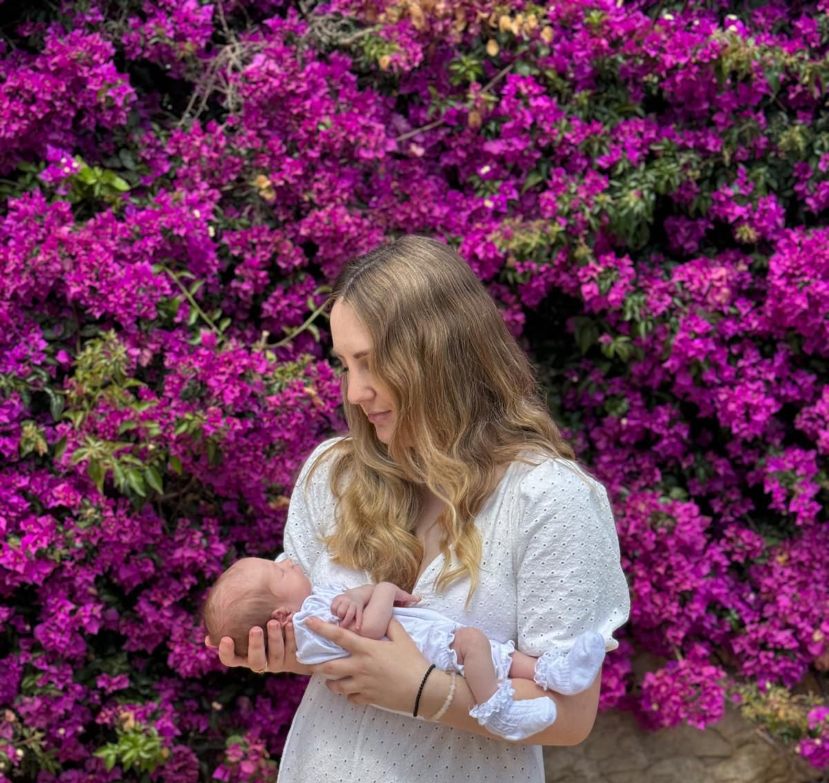 Amber with her baby girl